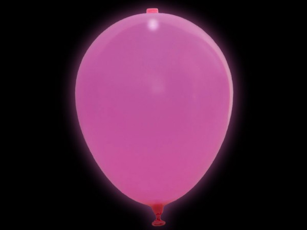 LED Luftballons rosa 5 Stk.
