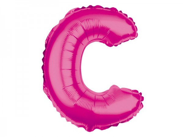 Folienballon Buchstabe C pink Buchstabenballon