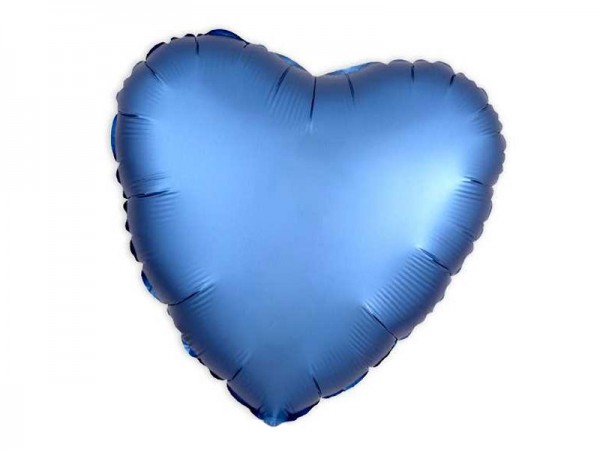 Folienballon Herz blau