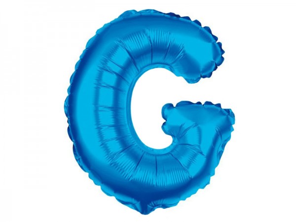 Folienballon Buchstabe G blau Buchstabenballon