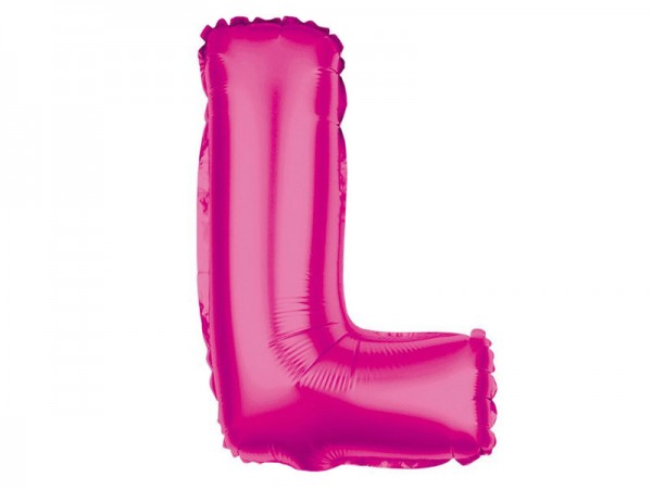 Folienballon Buchstabe L pink Buchstabenballon