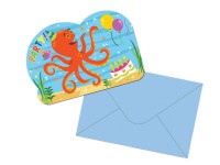 Geburtstagseinladungen Ocean Buddies Einladungskarten Unterwasserwelt Kindergeburtstag
