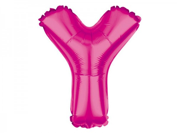 Folienballon Buchstabe Y pink Buchstabenballon
