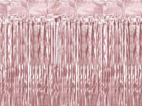 Lametta Vorhang rosa Glittervorhang