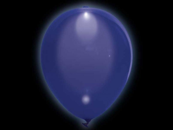 LED Luftballons blau 5 Stk.
