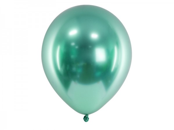 Luftballons grün metallic glossy Ballons
