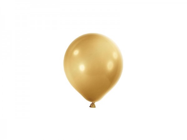 Mini Luftballons gold kleine goldene Latexballons